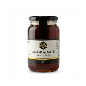Miel Pura de Abeja Amor y Miel 500 gr Envase de Vidrio