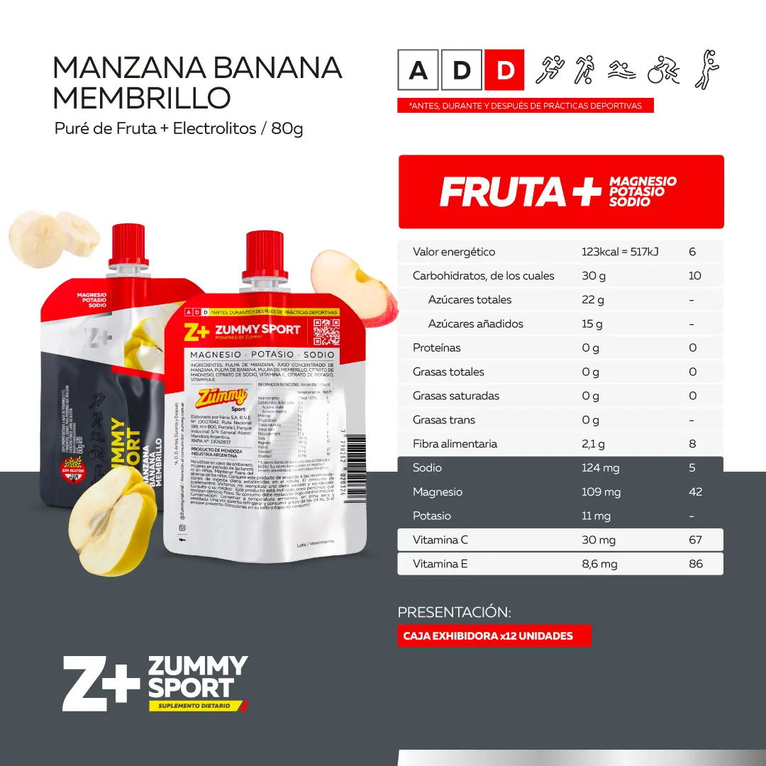 Zummy Sport 80 gr Sin Gluten - Imagen 2